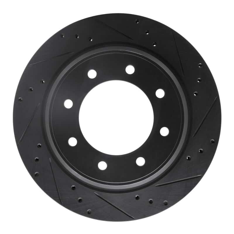 R1 Concepts — R1 12-21 Nissan NV1500 Rear Right Drilled & Slotted Black Brake Rotor
R1 Brake Rotor Drill - view 1