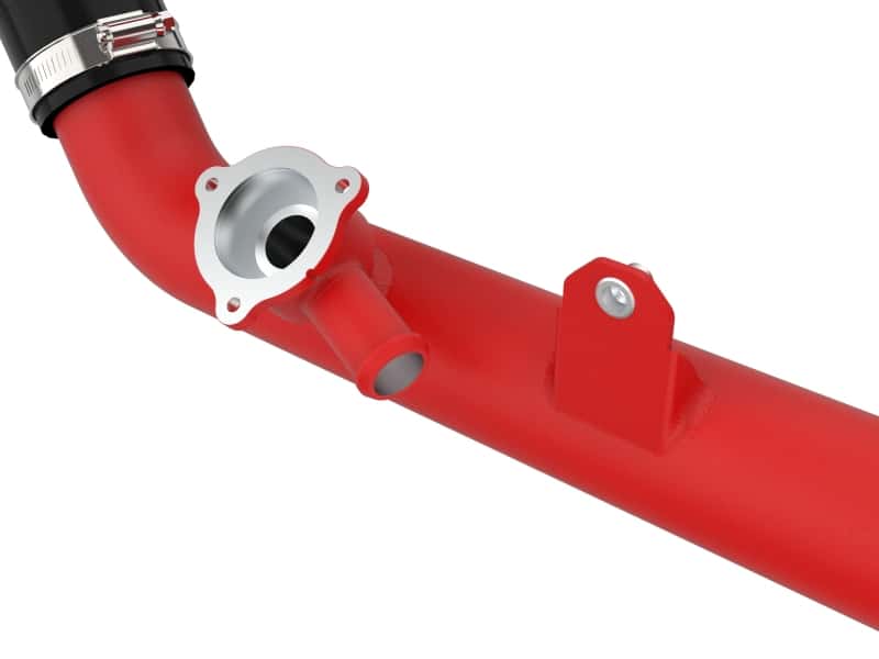 aFe — aFe 20-23 Ford Explorer ST V6 3.0L (tt) BladeRunner Aluminum Hot and Cold Charge Pipe Kit - Red
Charge Pipe Kit - view 4