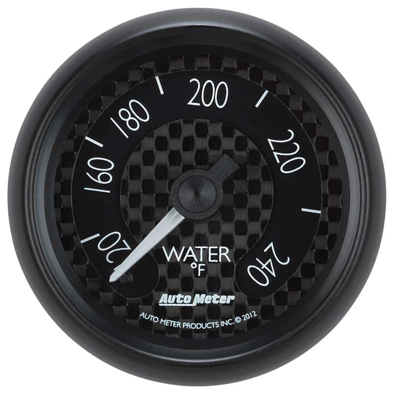 AutoMeter — Autometer GT Series 52mm Mechanical 120-240 Deg F Water Temperature Gauge
2-1/16" WATER TEMP, - view 2