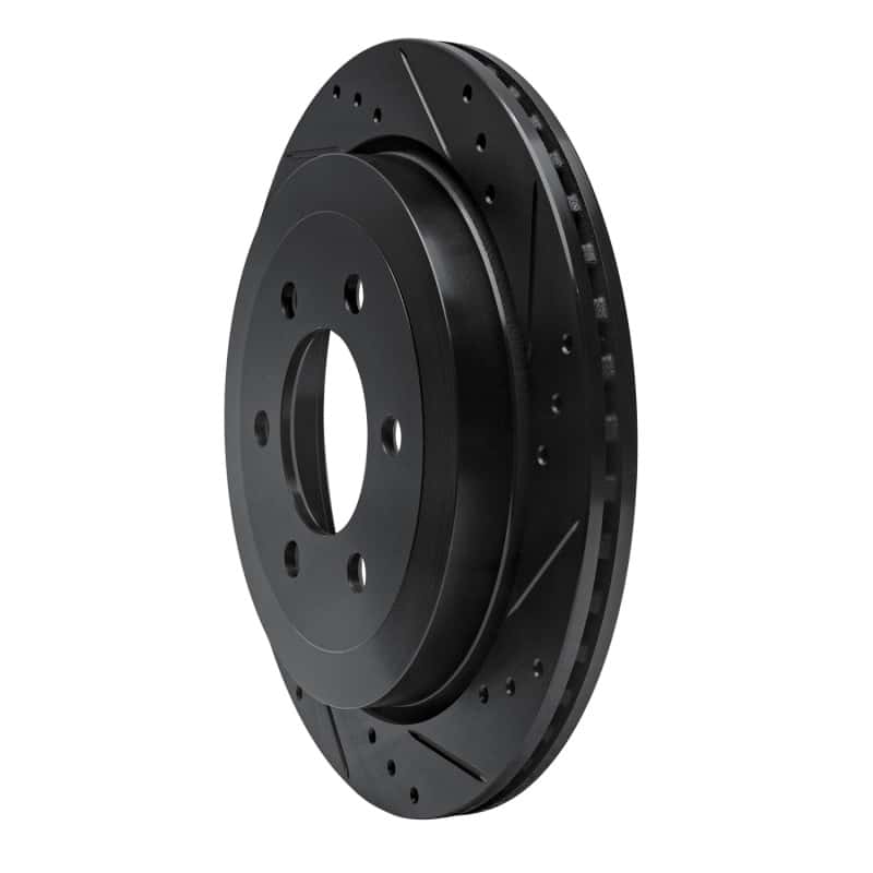 R1 Concepts — R1 07-17 Ford Expedition Rear Right Drilled & Slotted Black Brake Rotor
R1 Brake Rotor Drill - view 2