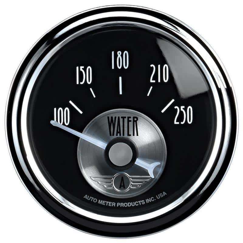 AutoMeter — Autometer Prestige Series 52mm 100-250 Deg F Short Sweep Electronic Water Temperature Gauge
2-1/16" WATER TEMP, - view 2