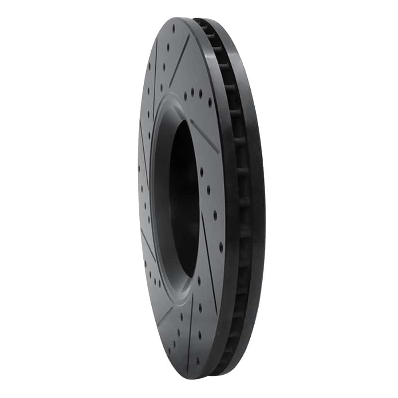 R1 Concepts — R1 05-11 Audi A6 (USA/Canada) Front Right Drilled & Slotted Black Brake Rotor
R1 Brake Rotor Drill - view 4