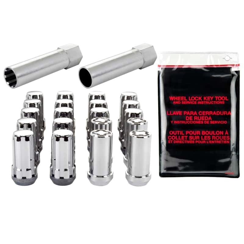 McGard — McGard SplineDrive Tuner 5 Lug Install Kit w/Locks & Tool (Cone) 1/2-20 / 13/16 Hex - Chrome - view 5
