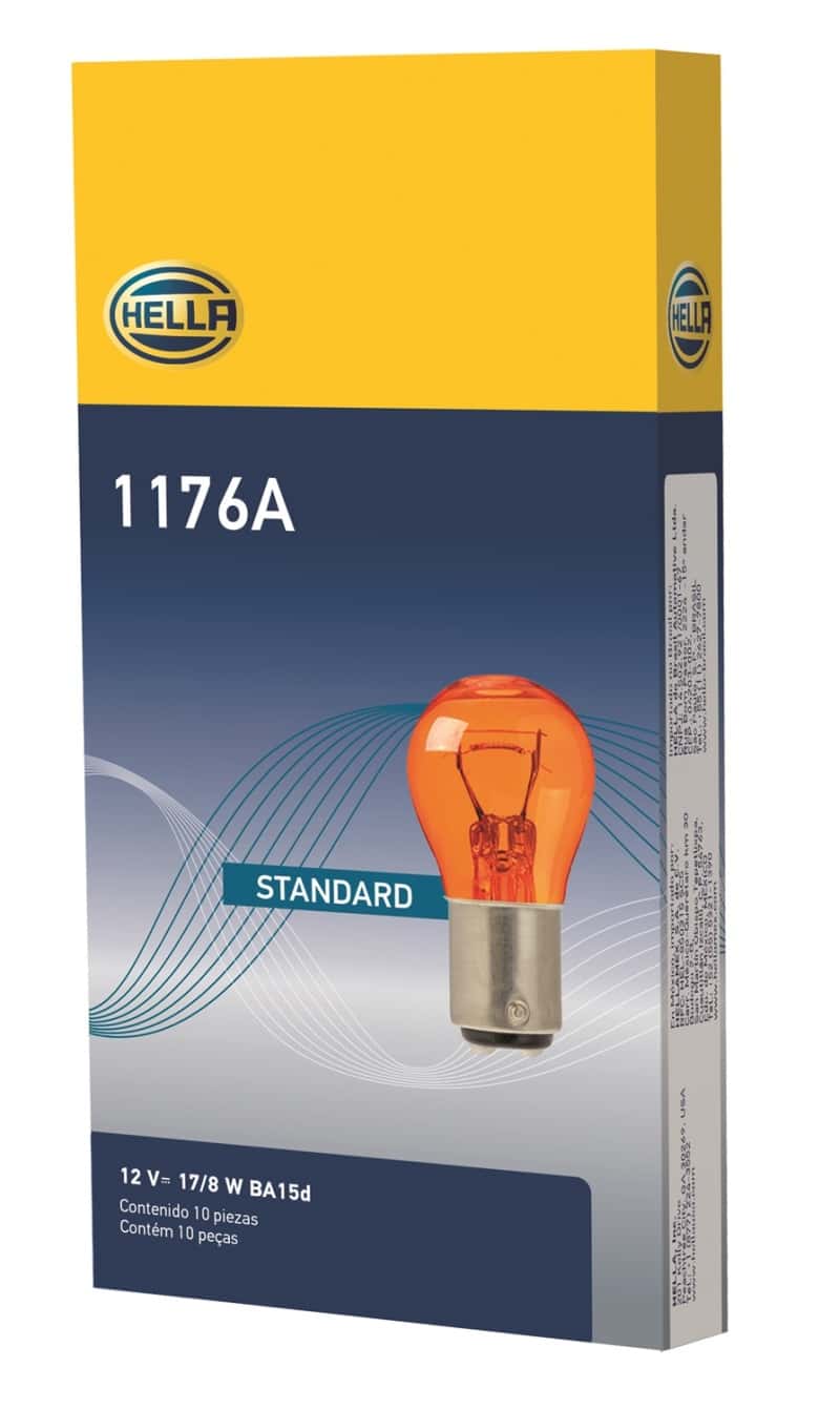 Hella — Hella BULB 1176A 12V 16/8W BA15d S8 - Min Qty 10 (211656701)
1176A Incan Bulb - view 7