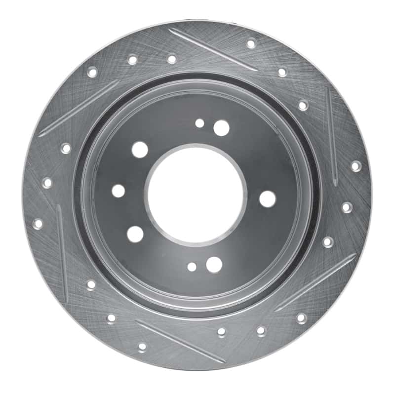 R1 Concepts — R1 07-10 Hyundai Elantra Rear Left Drilled & Slotted Silver Brake Rotor
R1 Brake Rotor Drill - view 5