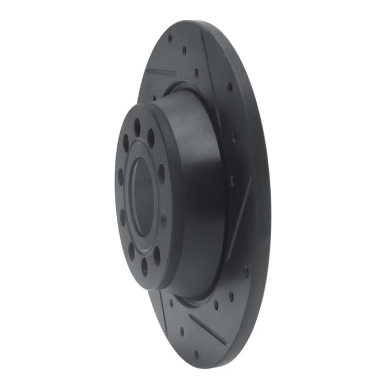 R1 Concepts — R1 05-18 Audi A3 Rear Right Drilled & Slotted Black Brake Rotor
R1 Brake Rotor Drill - view 2