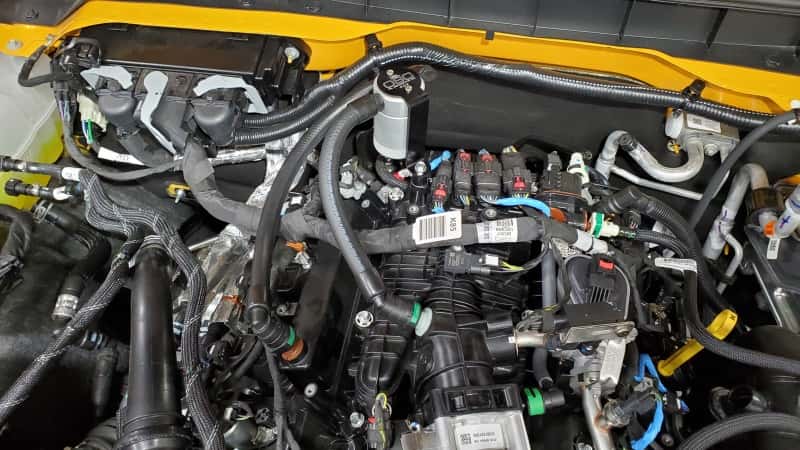 J&L — J&L 2021-2025 Ford Bronco 2.7L 3.0 Oil Separator Passenger Side- Clear Anodized
Oil Separator - view 2
