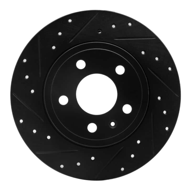 R1 Concepts — R1 00-09 Audi A4 Quattro Rear Left Drilled & Slotted Black Brake Rotor
R1 Brake Rotor Drill - view 1