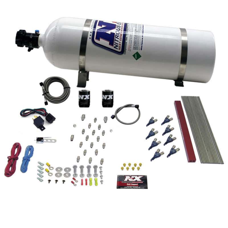 Nitrous Express — Nitrous Express GM LT1/LS1 Pro Piranha Nozzle Gas Nitrous Kit w/15lb Bottle
Injection System Kit
N2OSys - view 3