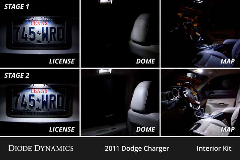 Diode Dynamics — Diode Dynamics 11-23 Dodge Charger Interior LED Kit Cool White Stage 1 - view 4