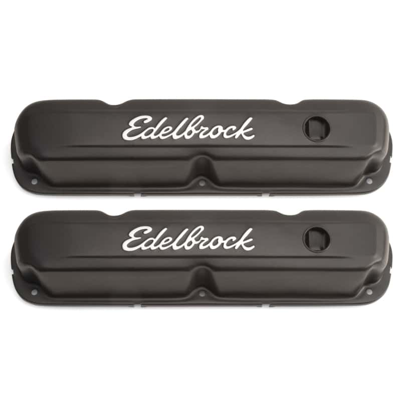 Edelbrock — Edelbrock Valve Cover Signature Series Chrysler 1965-1991 318-340-360 CI V8 Black
CHROME/PRO-FLO - view 3