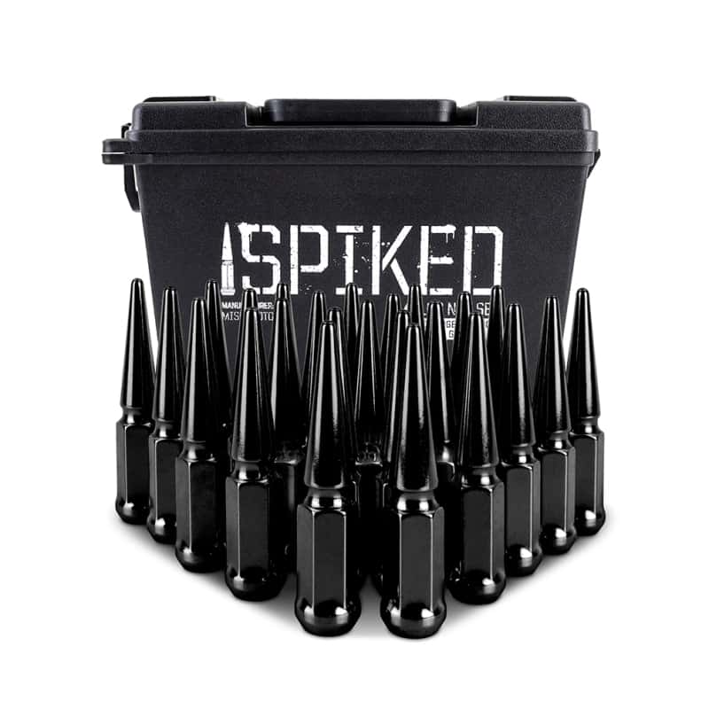 Mishimoto — Mishimoto Mishimoto Steel Spiked Lug Nuts M14 x 1.5 24pc Set Black
Spiked Lug Nuts - view 4