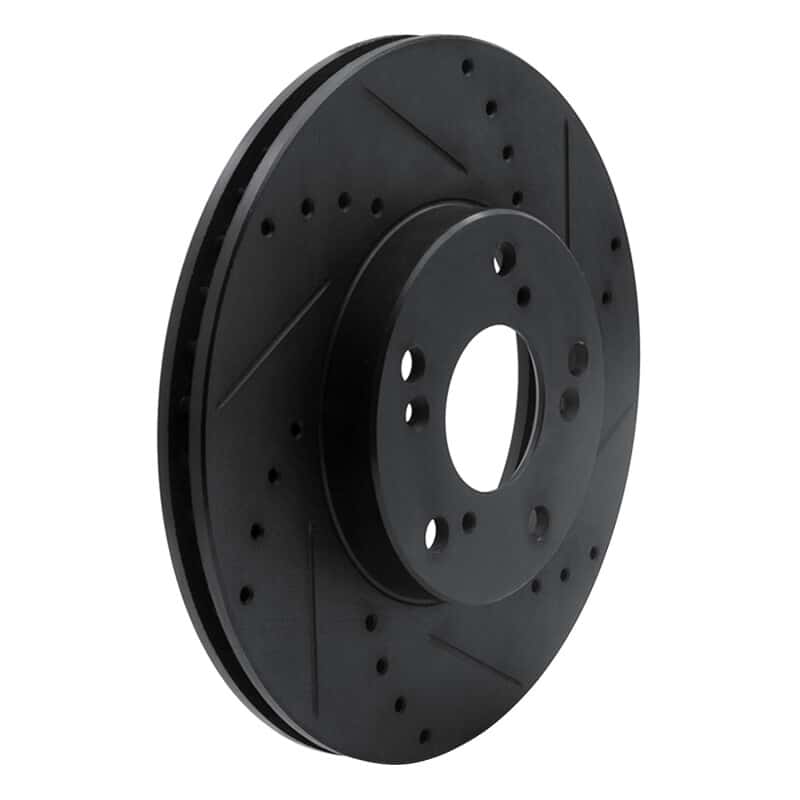 R1 Concepts — R1 06-15 Honda Civic Front Right Drilled & Slotted Black Brake Rotor
R1 Brake Rotor Drill - view 2