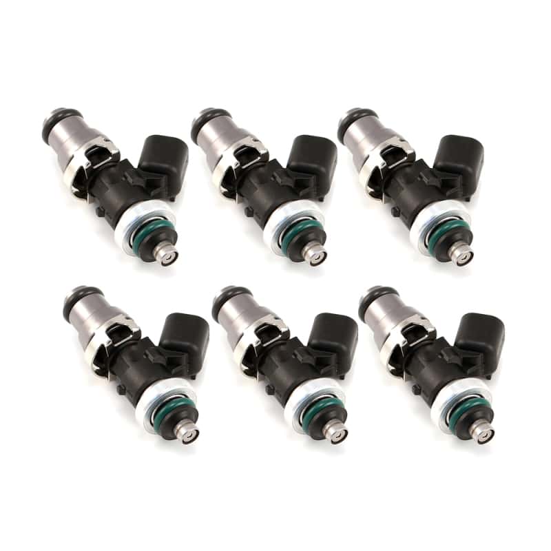 Injector Dynamics — Injector Dynamics 1340cc Injectors-48mm Length-14mm Grey Top-14mm L O-Ring(R35 Low Spacer)(Set of 6) - view 1
