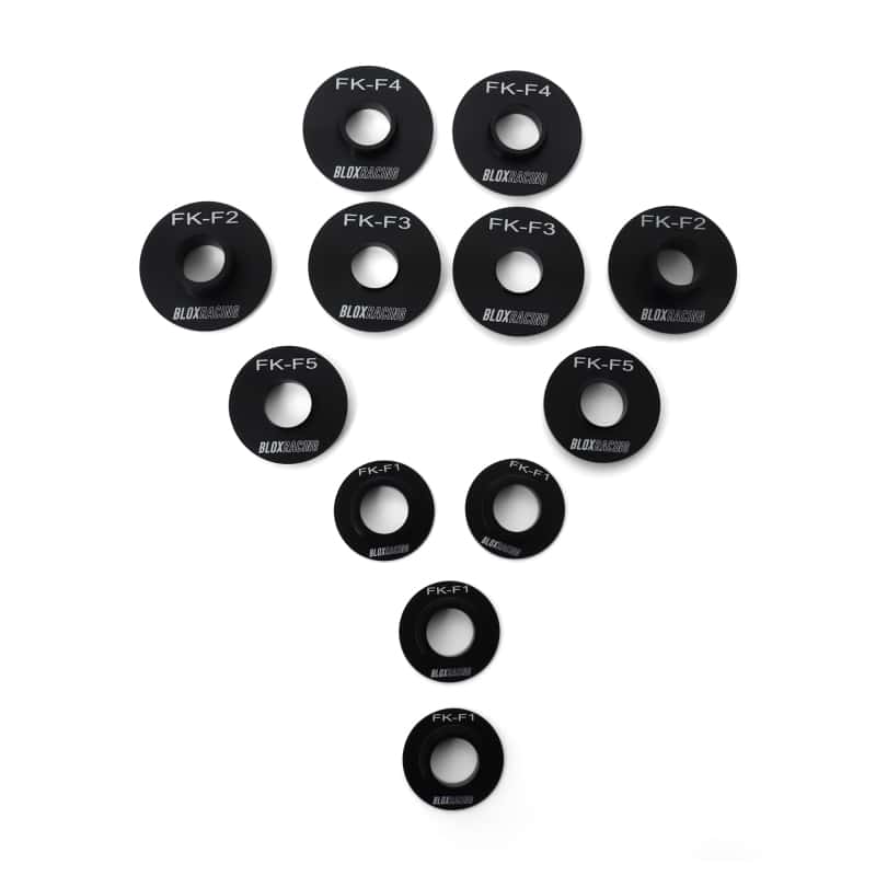 BLOX Racing — BLOX Racing 16-21 FK Civic - Front - 12 Pieces Subframe Hard Collar Kit - view 2