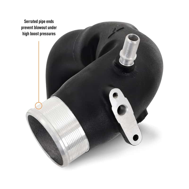 Mishimoto — Mishimoto 2021+ Ford Bronco 2.7L High-Mount Intercooler Pipe Upgrade Kit - Wrinkle Black
Intercooler Pipe Set - view 6