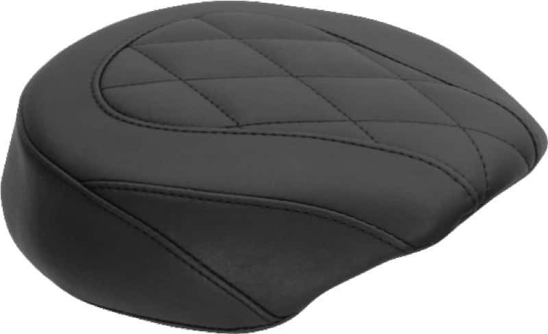 Mustang Motorcycle — Mustang 04-21 Harley Wide Tripper Passenger Seat Diamond Stitch - Black - view 2