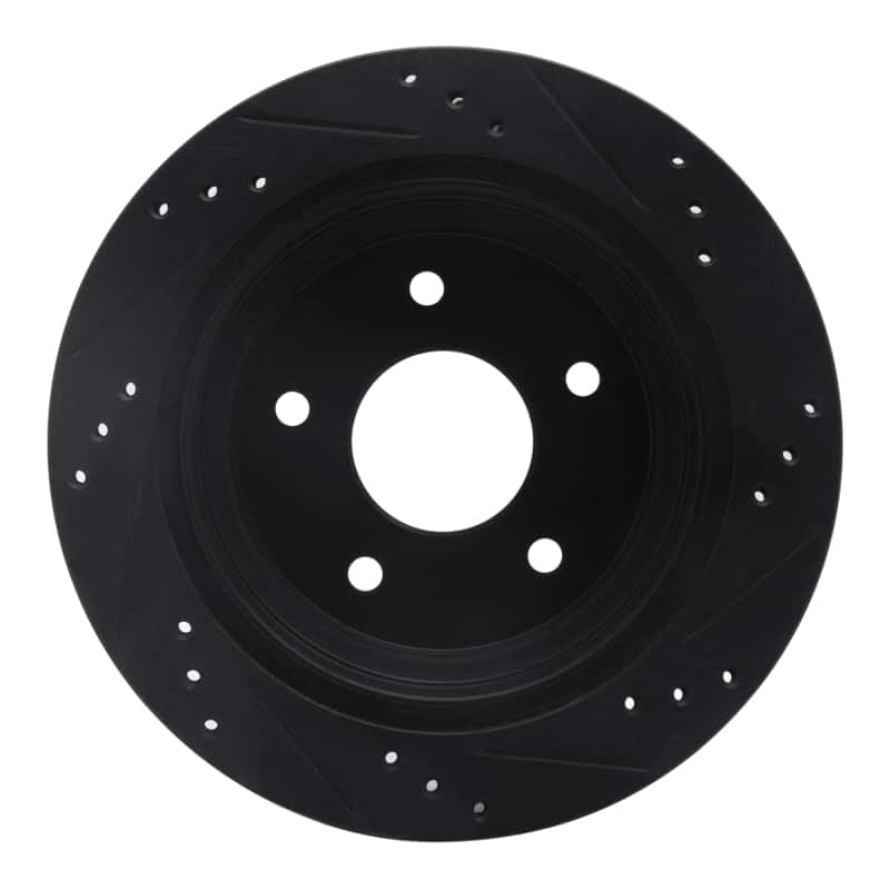 R1 Concepts — R1 98-05 Chevrolet S10 Rear Left Drilled & Slotted Black Brake Rotor
R1 Brake Rotor Drill - view 5
