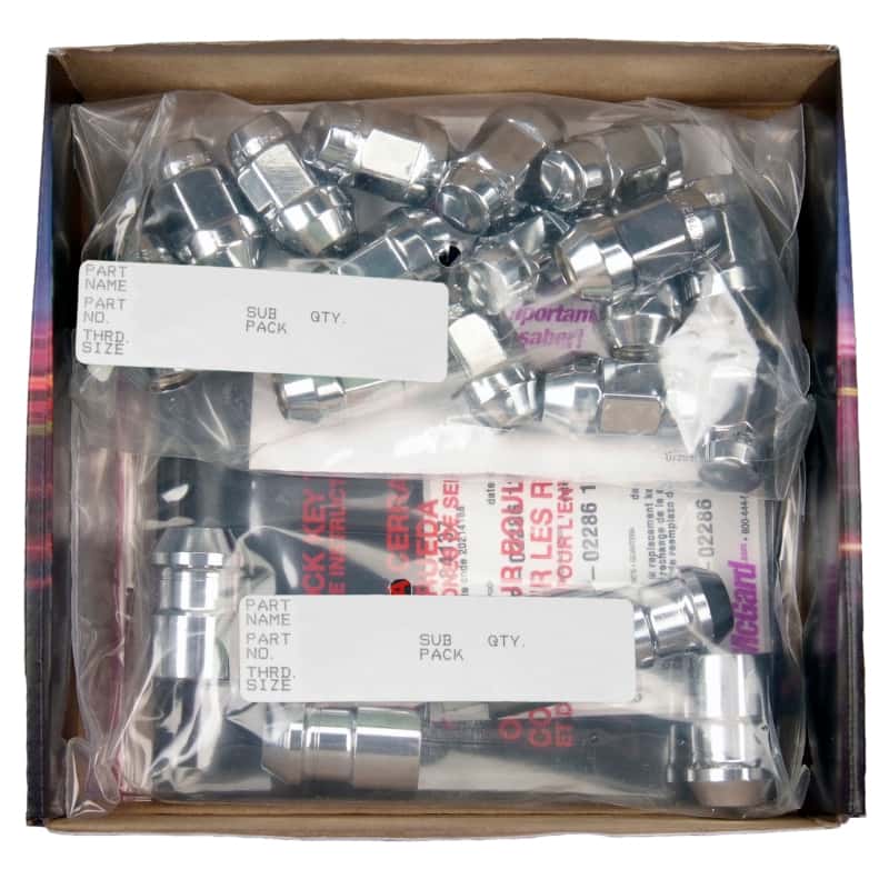 McGard — McGard Jeep Wrangler Install Kit (Cone / Bulge) 1/2-20 / 3/4 Hex / (18 Lug Nuts / 5 Locks) - Chrome - view 6
