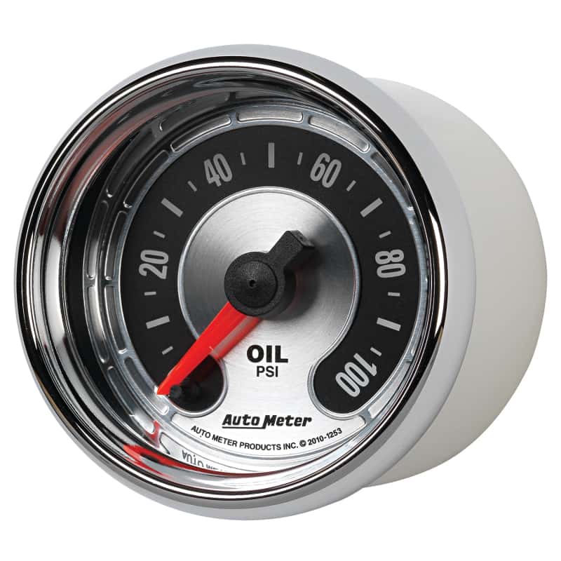 AutoMeter — Autometer American Muscle 52mm Full Sweep Electric 0-100 PSI Oil Pressure Gauge
GA 2" OILP STEPPR AM - view 8