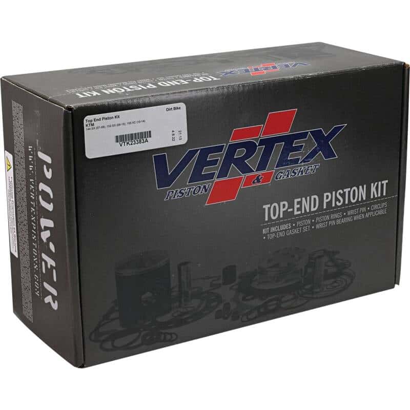 Vertex Pistons — Vertex Piston 07-08 KTM 144 SX 144cc Top End Piston Kit - view 5