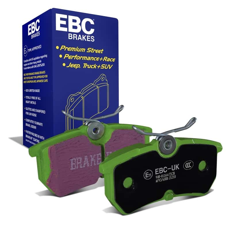 EBC — EBC 13+ Ford Fiesta 1.6 Turbo ST Greenstuff Rear Brake Pads
Disc Brake Pad - view 2