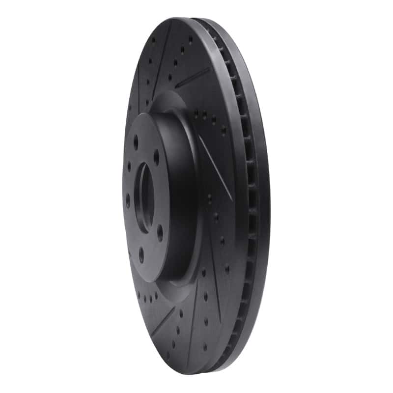 R1 Concepts — R1 13-20 Ford Fusion Front Left Drilled & Slotted Black Brake Rotor
R1 Brake Rotor Drill - view 2