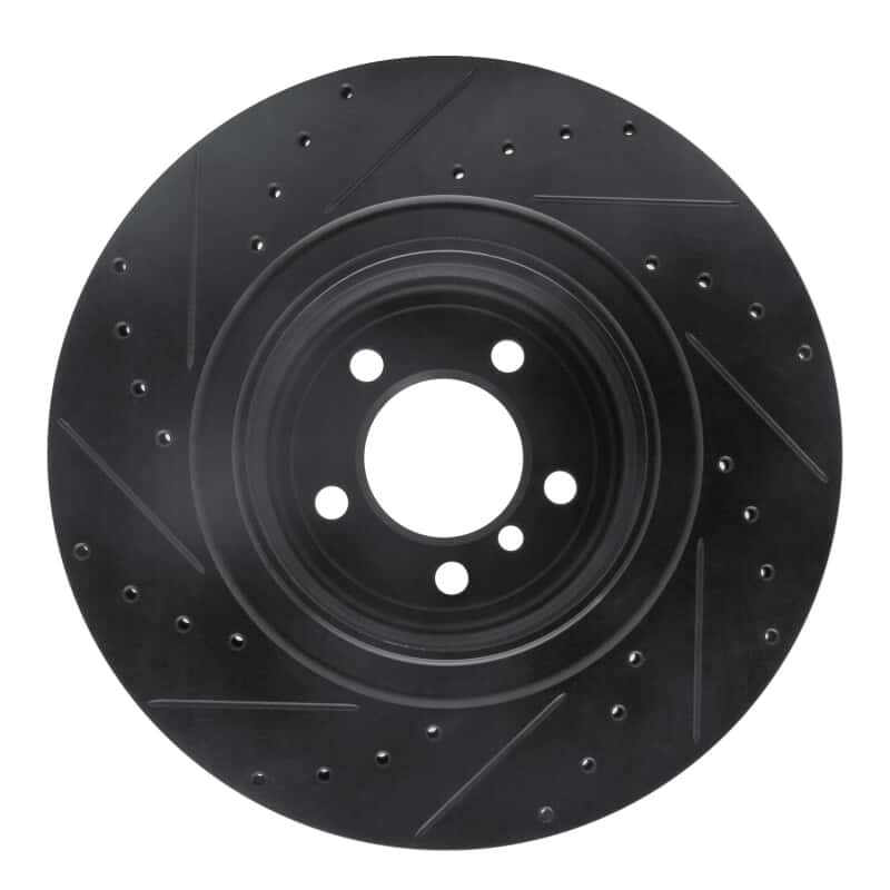 R1 Concepts — R1 07-08 BMW ALPINA B7 Rear Right Drilled & Slotted Black Brake Rotor
R1 Brake Rotor Drill - view 5
