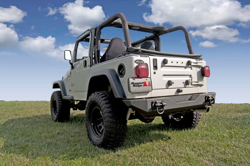 Rugged Ridge — Rugged Ridge XHD Rear Bumper 76-06 Jeep CJ / Jeep Wrangler
OFFROAD_BUMPERS
Bumper- Rear - view 2