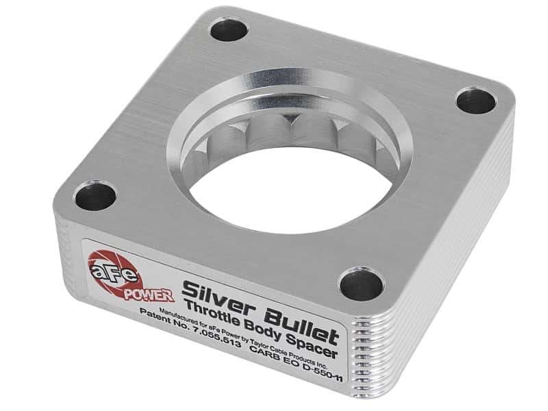 aFe — aFe Silver Bullet Throttle Body Spacers TBS Jeep Wrangler (TJ YJ) 91-06 4.0L
Throttle Body Spacer
TBdySpacer - view 1