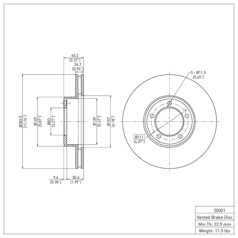 DFC — DFC 71-97 Jaguar XJS Front Brake Rotor
DFC Brake Rotor - view 6