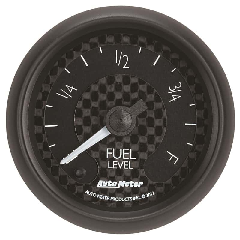 AutoMeter — Autometer GT Series 52mm Full Sweep Electronic 0-280 ohm Fuel Level Programmable Empty-Full Range
2-1/16" FUEL LEVEL, - view 12