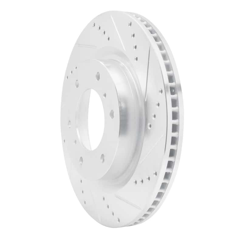 R1 Concepts — R1 08-17 Mitsubishi Montero Limited (Mexico) Front Right Drilled & Slotted Silver Brake Rotor
R1 Brake Rotor Drill - view 2