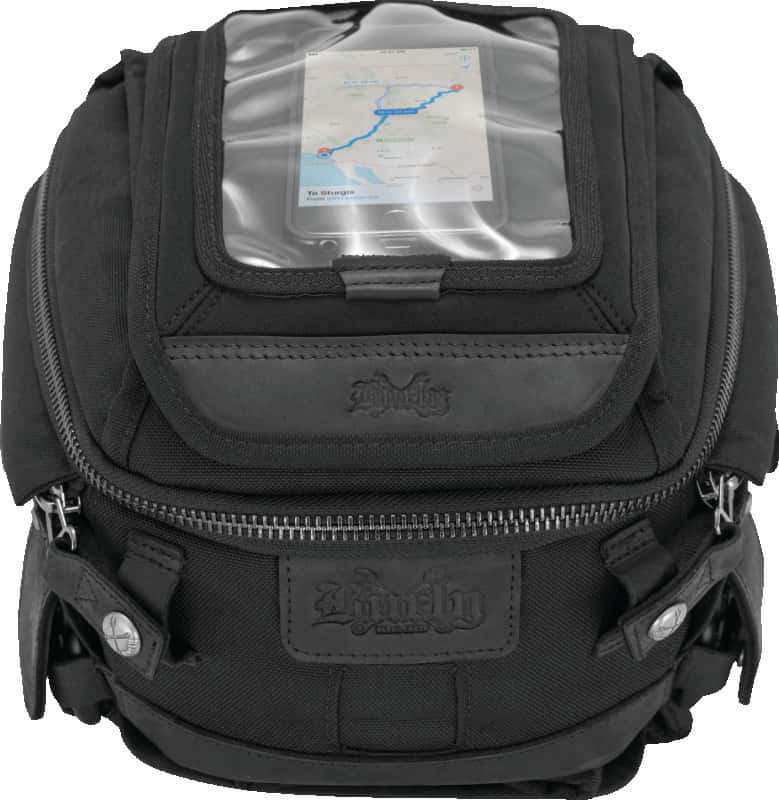 Burly Brand — Burly Brand Voyager Tank/Tail Bag - Black - view 2
