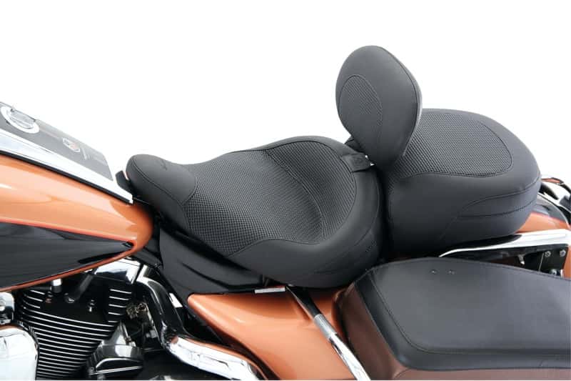 Mustang Motorcycle — Mustang 83-21 Harley Electra Glide,Rd King Police Std Tour Solo Seat w/DBR Textured - Black - view 1