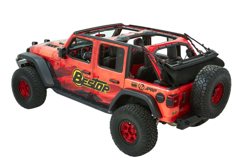 Bestop — Bestop 18-26 Jeep Wrangler JL 4-Door Trektop Ultra (Premium Black Twill)
Trektop Ultra - view 5