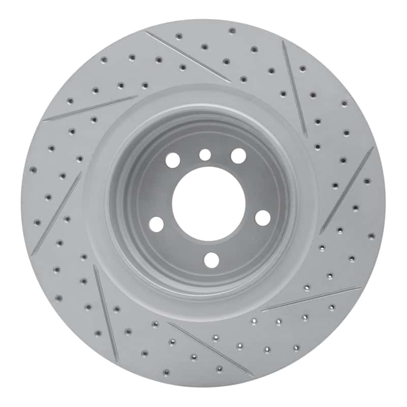 R1 Concepts — R1 07-08 BMW Alpina B7 Rear Left Drilled & Slotted Geo-Carbon Rotor - view 5