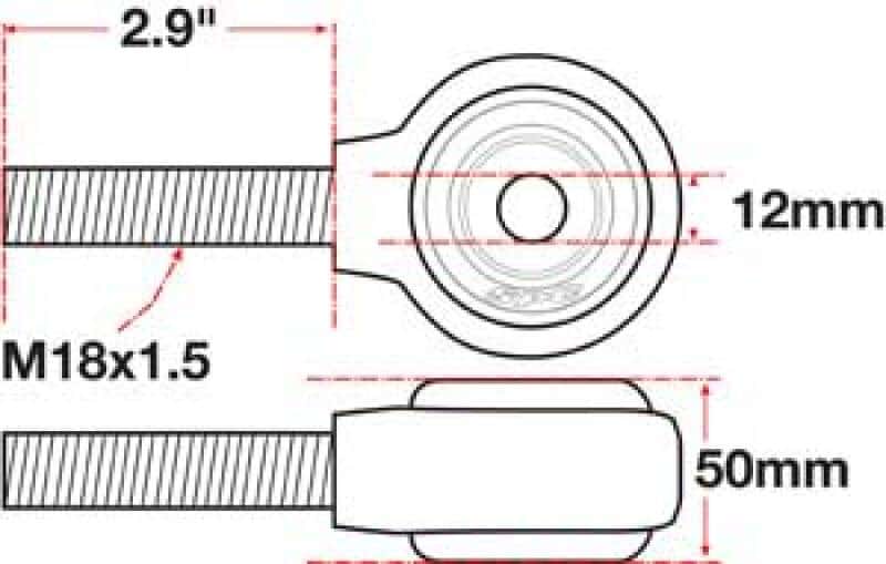 SPC Performance — SPC Performance xAxis Rod End Ball Joint
CROSSAXIS ROD END
XAXIS JOINT - view 4