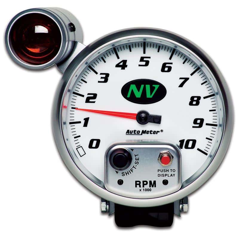 AutoMeter — AutoMeter Gauge Tachometer 5in. 10K RPM Pedestal W/ Ext. Shift-Lite NV
5" TACH, 10,000 RPM, - view 2