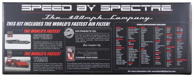 Spectre — Spectre 99-07 GM Truck V8-4.8/5.3/6.0L F/I Air Intake Kit - Clear Anodized w/Red Filter
Spectre Air Intake K
Air Intake System - view 4