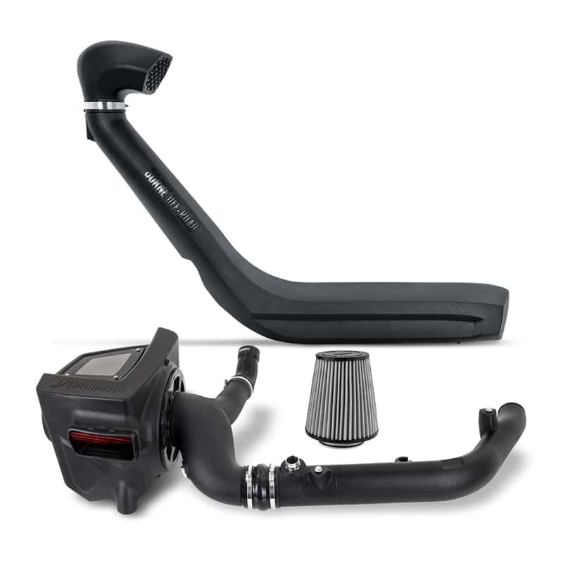 Mishimoto — Mishimoto 2021+ Bronco 2.7L Intake/Snorkel Bundle - Dry Washable Filter
Intake Package - view 1