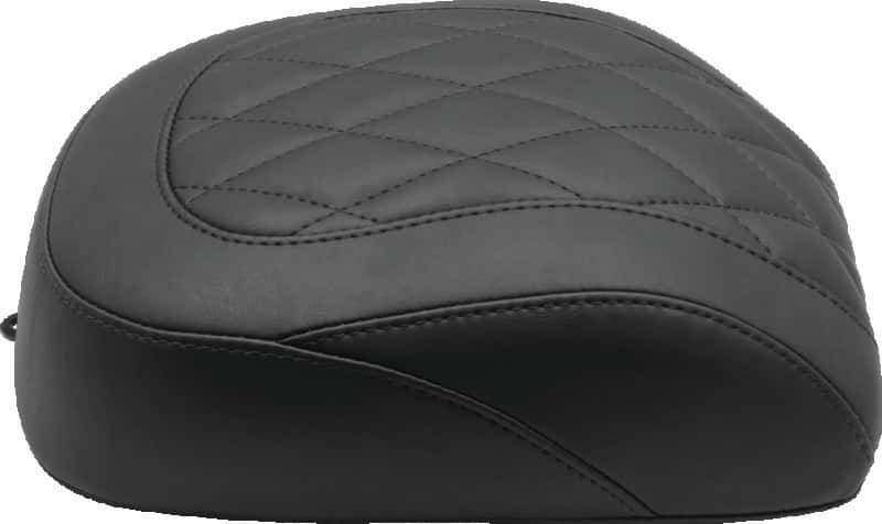 Mustang Motorcycle — Mustang 18-21 Harley Breakout Wide Tripper Solo Passenger Seat Diamond Stitch - Black - view 2