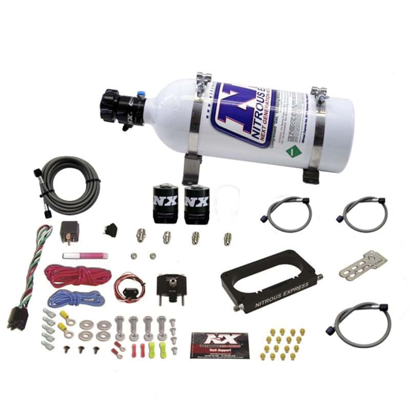 Nitrous Express — Nitrous Express 96-04 Ford Mustang Cobra/Mach 1 4 Valve Nitrous Kit (50-300HP) w/5lb Bottle
Injection System Kit
N2OSys - view 1
