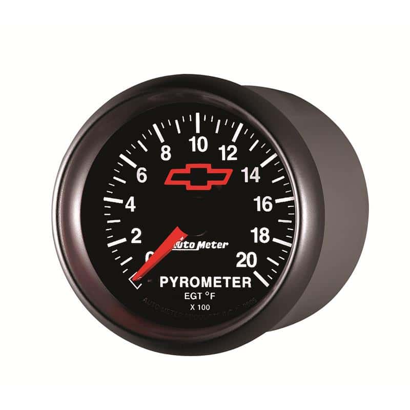 AutoMeter — AutoMeter Gauge Pyrometer (Egt) 2-1/16in. 2000 Deg. F Stepper Motor Chevy Red Bowtie Black
2-1/16" PYROMETER KI - view 3