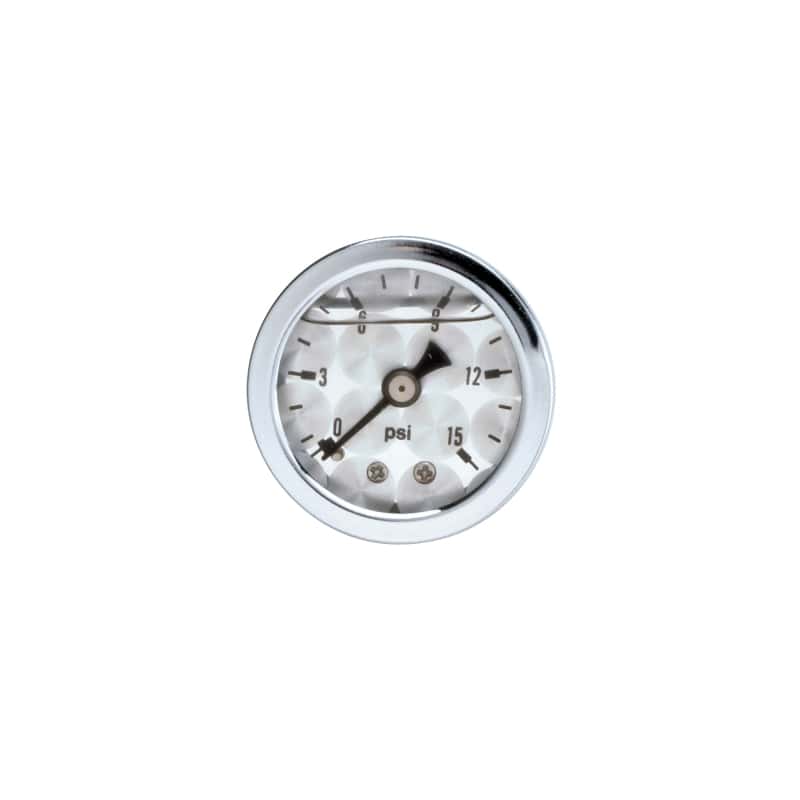 Russell — Russell Performance 15 psi fuel pressure gauge machine face (Liquid-filled) - view 2