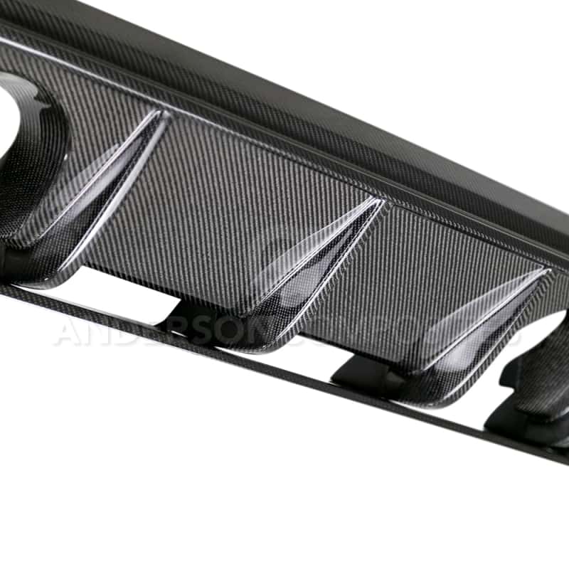 Anderson Composites — Anderson Composites 2016+ Ford Focus RS Type-R Rear Diffuser - view 5