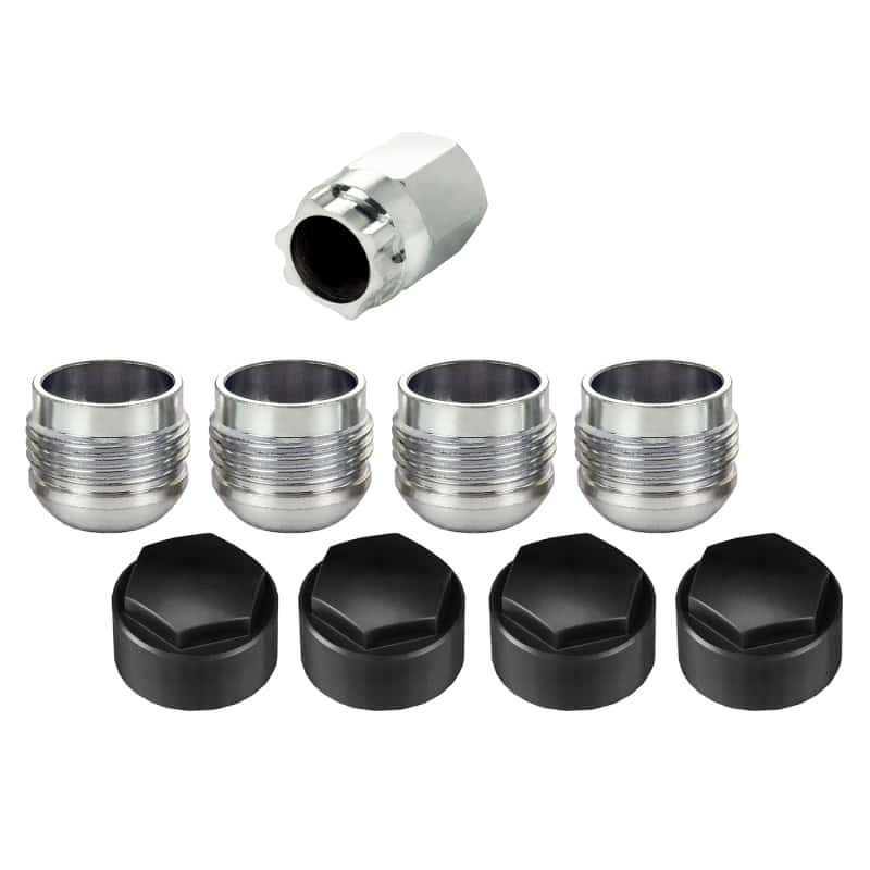 McGard — McGard Wheel Lock Nut Set - 4pk. (Under Hub Cap / Radius Seat) M14X1.5 / 19mm Hex / .890in. L w/Caps - view 4