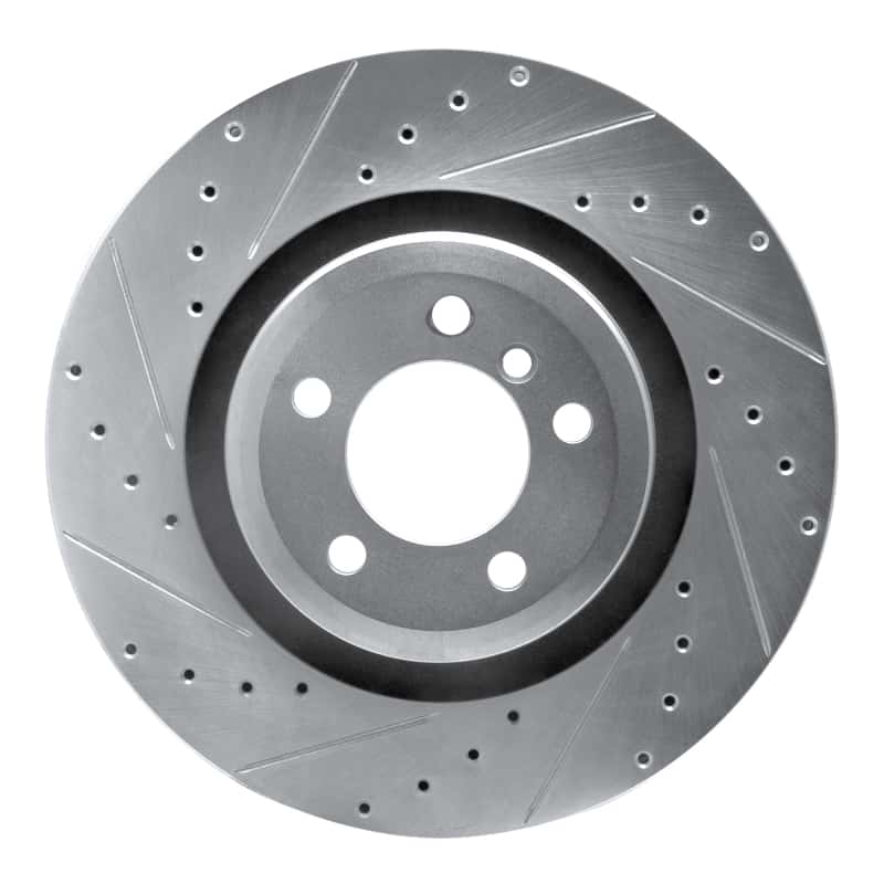 R1 Concepts — R1 07-08 BMW ALPINA B7 Rear Left Drilled & Slotted Silver Brake Rotor
R1 Brake Rotor Drill - view 1
