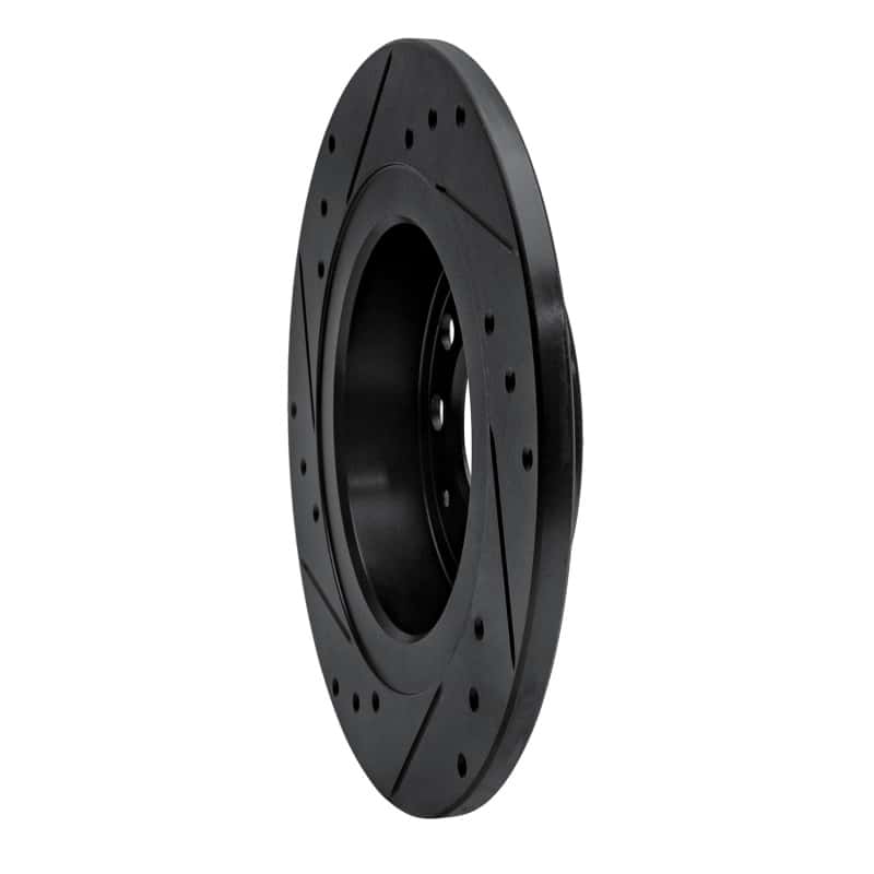 R1 Concepts — R1 06-10 Pontiac Solstice Rear Right Drilled & Slotted Black Brake Rotor
R1 Brake Rotor Drill - view 4