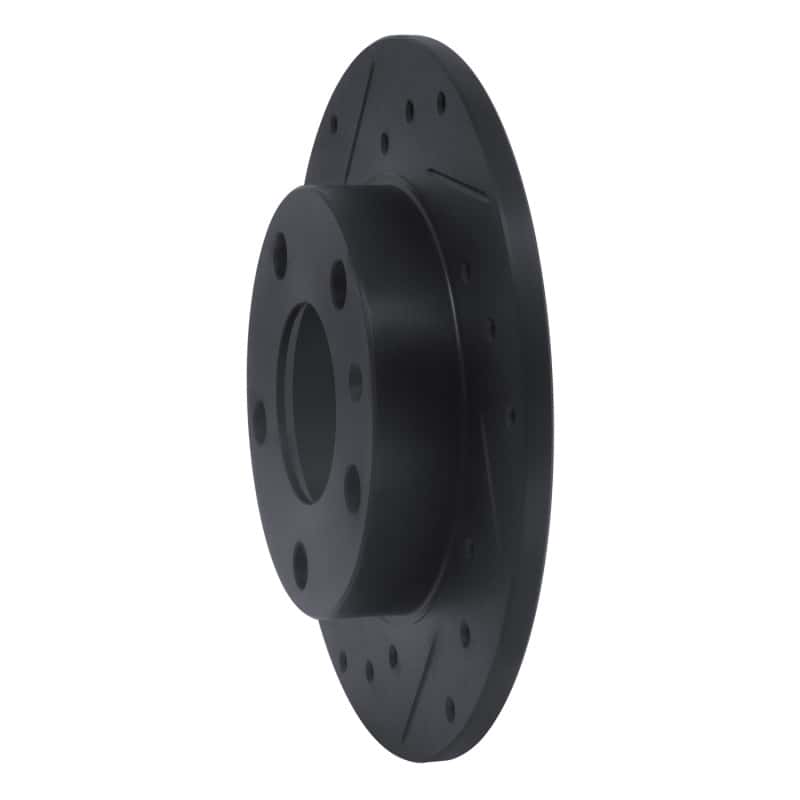 R1 Concepts — R1 02-06 Audi A4 (USA/Canada) Rear Left Drilled & Slotted Black Brake Rotor
R1 Brake Rotor Drill - view 2